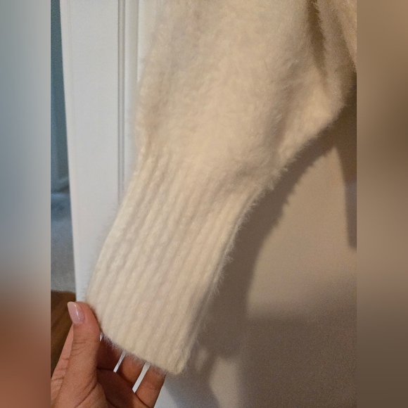 H&M White Rhinestone Button Cardigan - Picture 9 of 10